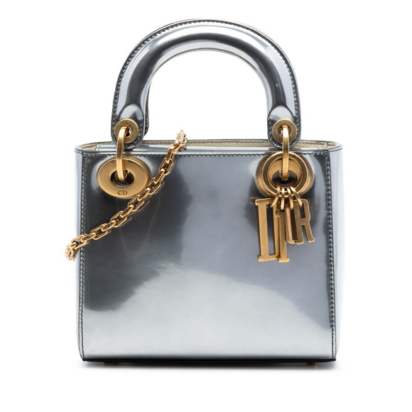 Dior Handbags - Pre-Loved Dior Mini Metallic Patent Lady Dior